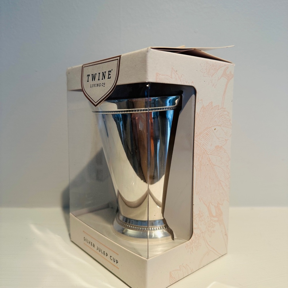 Twine Living Co. Silver Julep Cup 12 oz NWT - Picture 2 of 3
